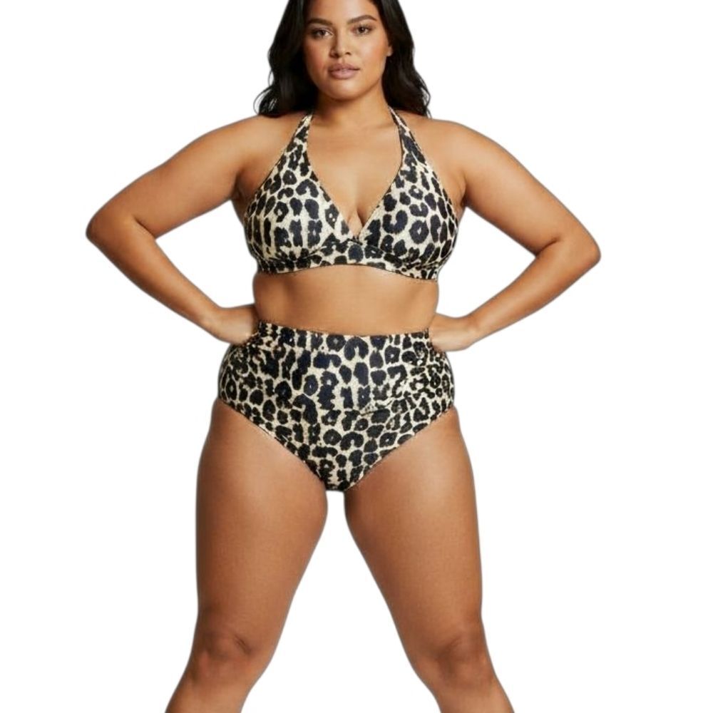 Animal Print Two Piece Swimsuit New without tag sz XL 18-20